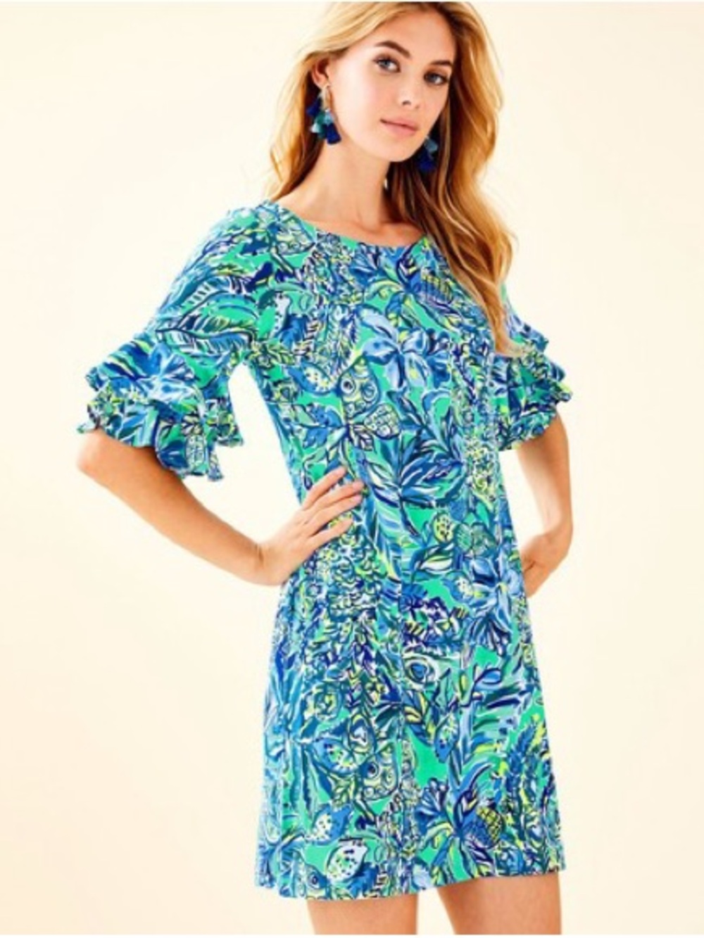 Lilly Pulitzer Ruffle-Sleeve Women’s Dress